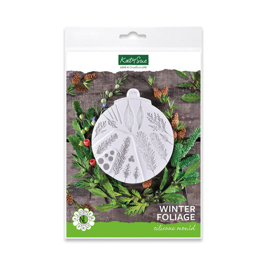 Winter Foliage Silicone Mould Katy Sue