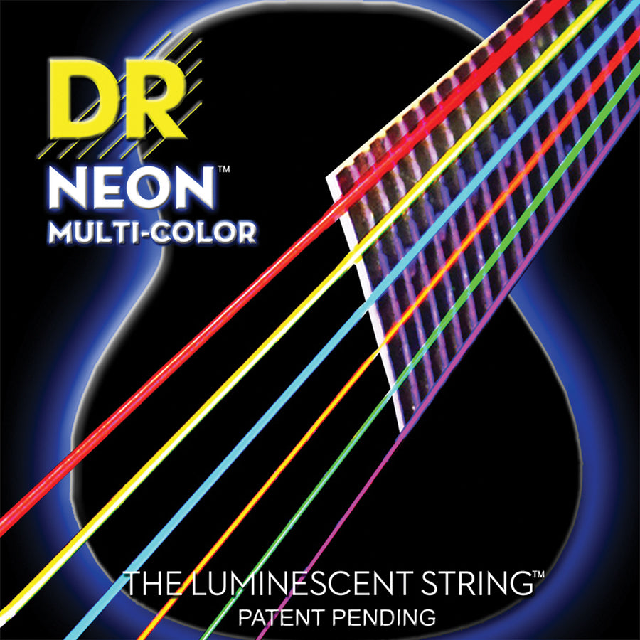 DR 12-54 NEON MULTICOLOR ACOUSTIC STRINGS
