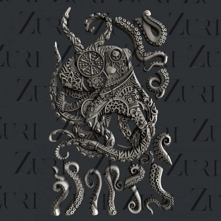 Zuri Designs Inc : Ornate Octopus