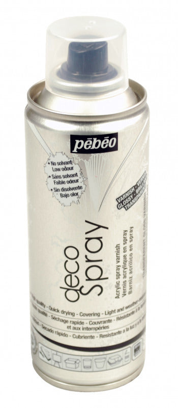 Pebeo Spray Transparent Gloss Varnish 200 ml