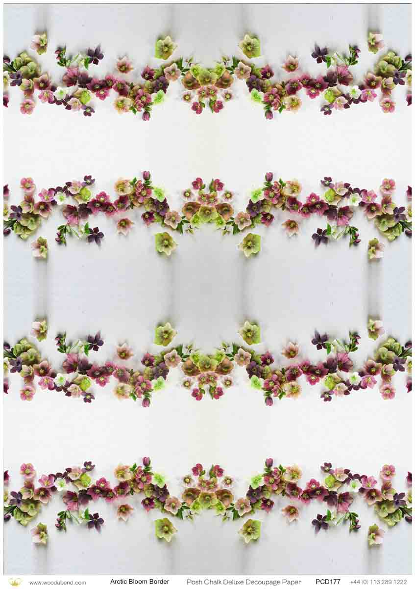 Arctic Bloom A1 Posh Chalk Deluxe Decoupage from the House o