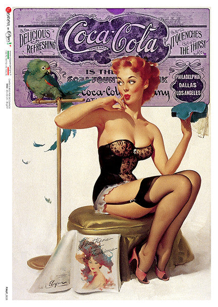 Paper Design - Pinup 0028 A4 Rice Paper