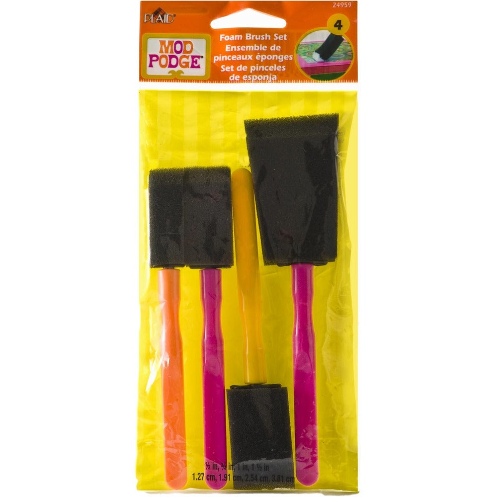 Mod Podge Foam Brush Set 4pcs