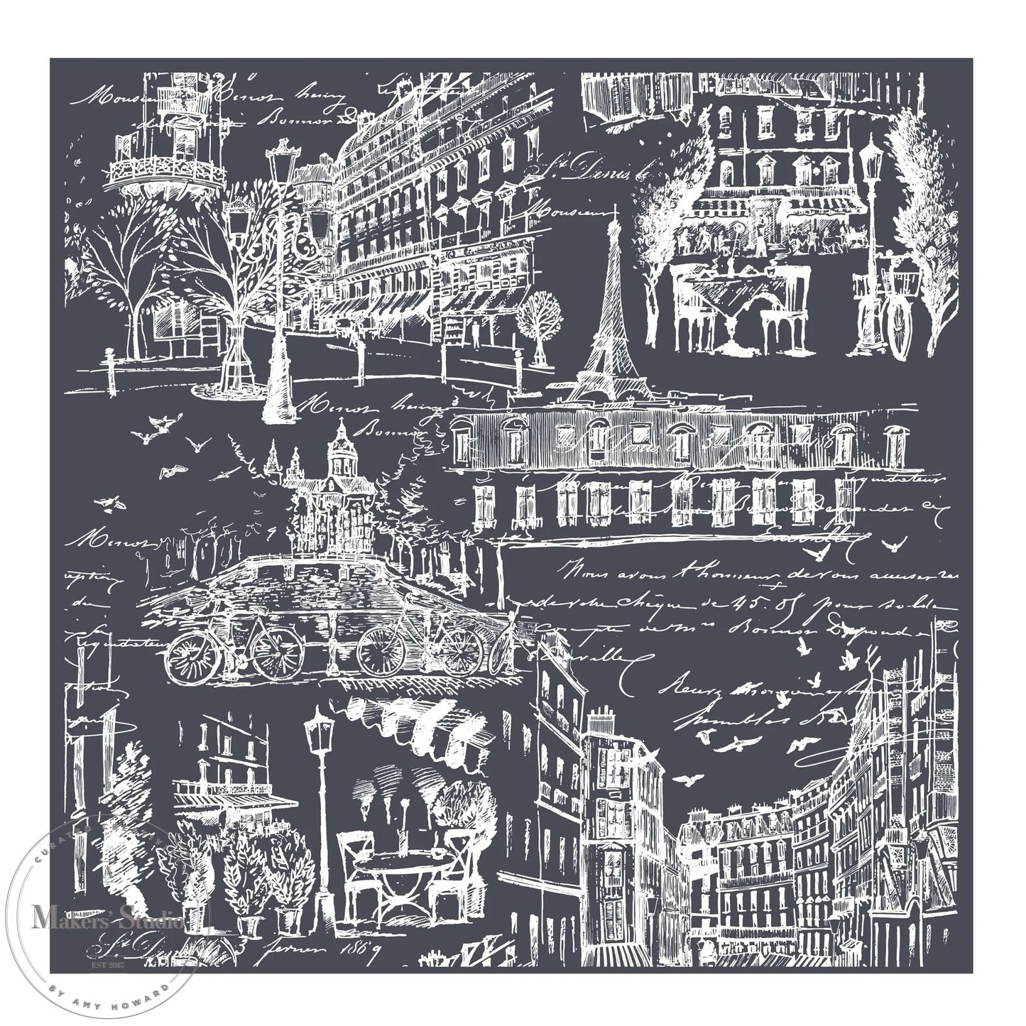 Makers Studio - Paris Toile 12x12"