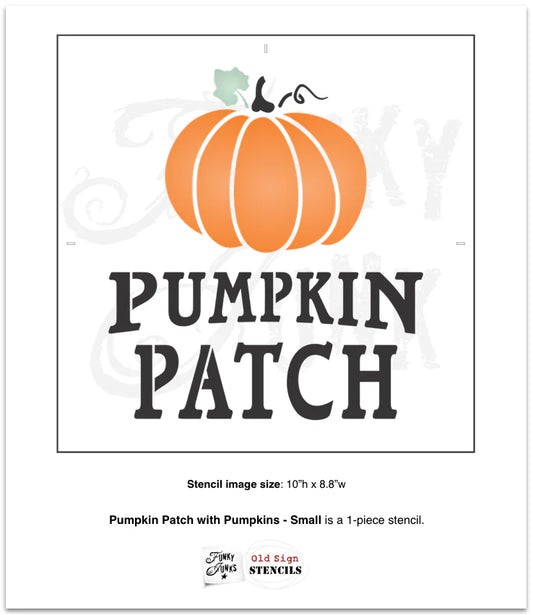 Funky Junk Pumpkin Patch Stencil