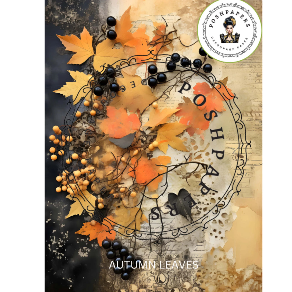 Posh Papers - Autumn Leaves A4