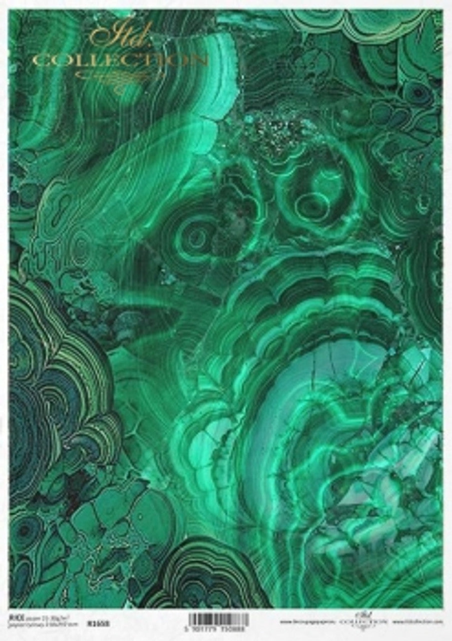 ITD Collection Green Malachite Background A4