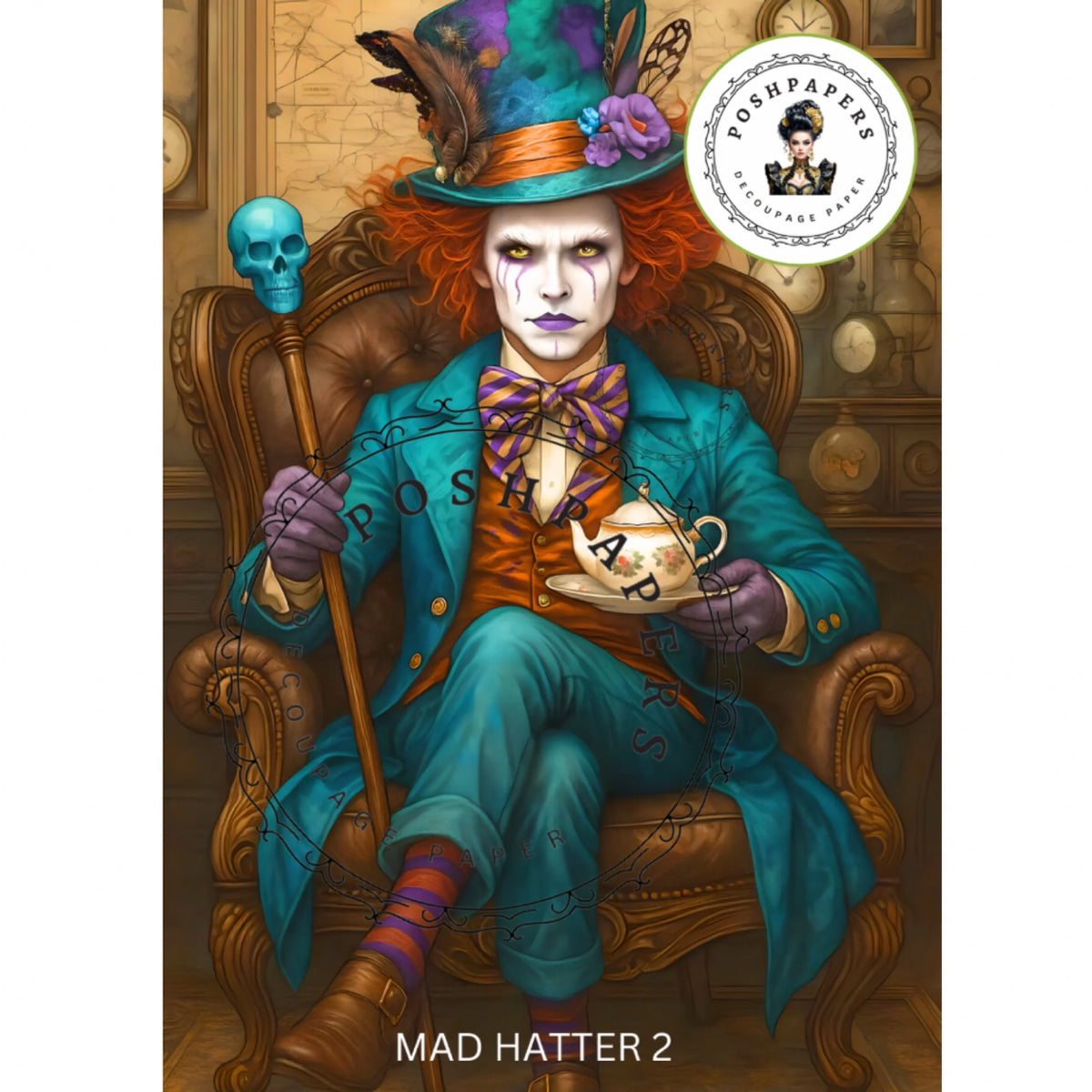 Posh Papers - Mad Hatter 2 53x73 cm
