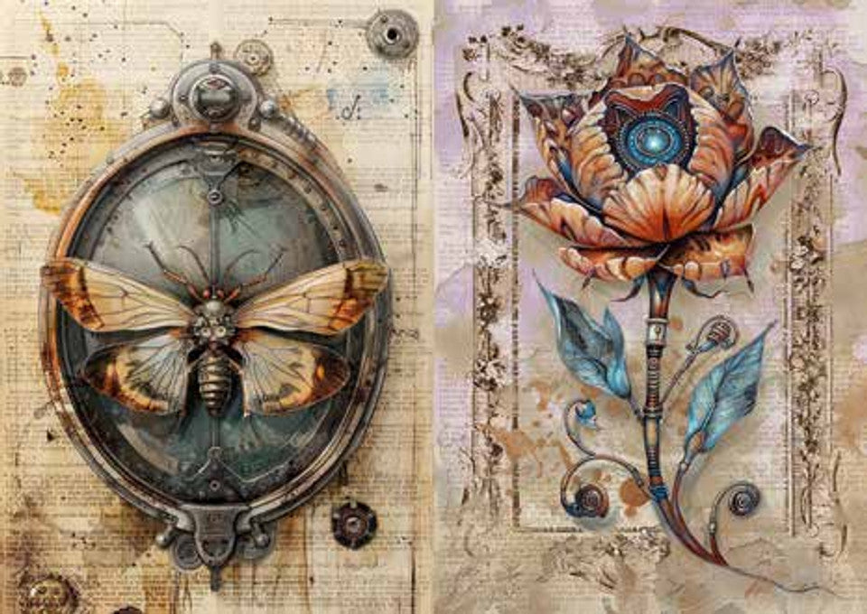 Paper Designs : Steampunk Age Collection Rice Paper Kit