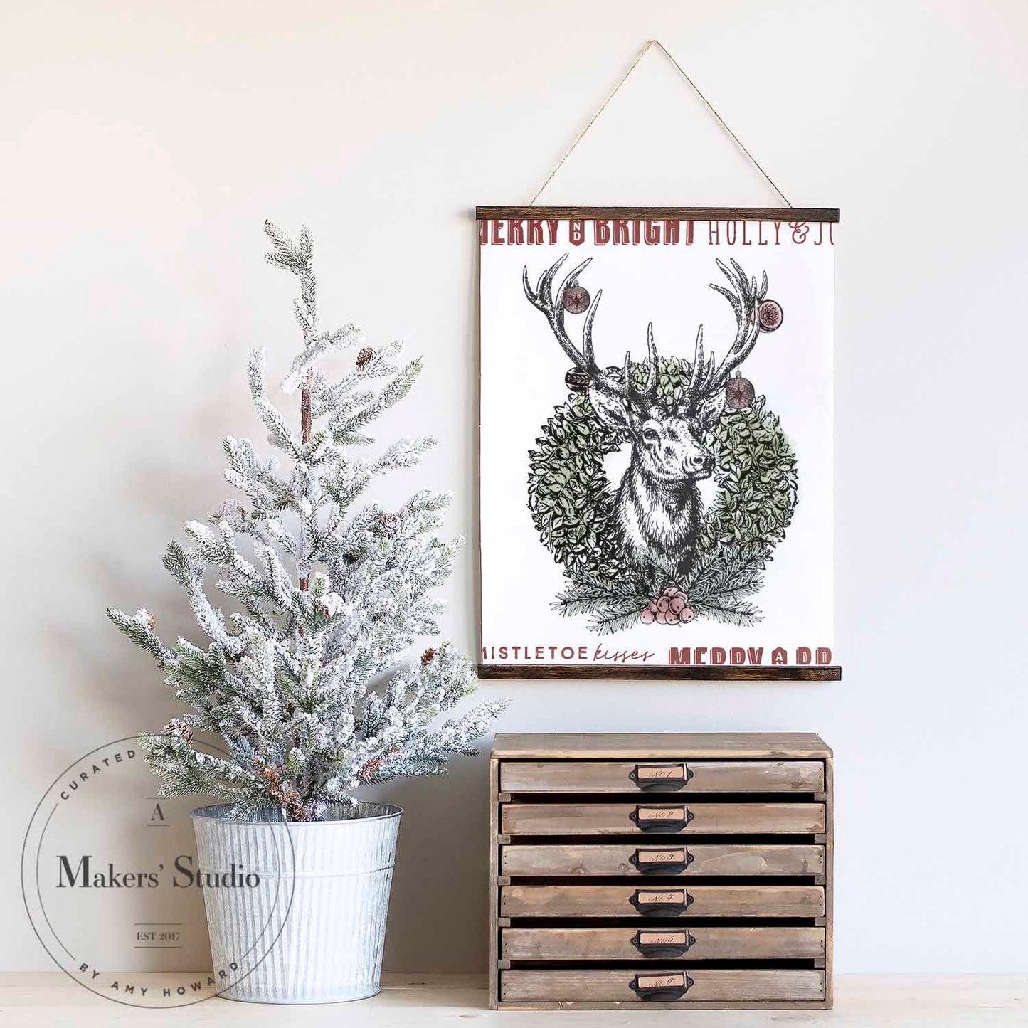 Makers Studio - Regal Deer 12x12"