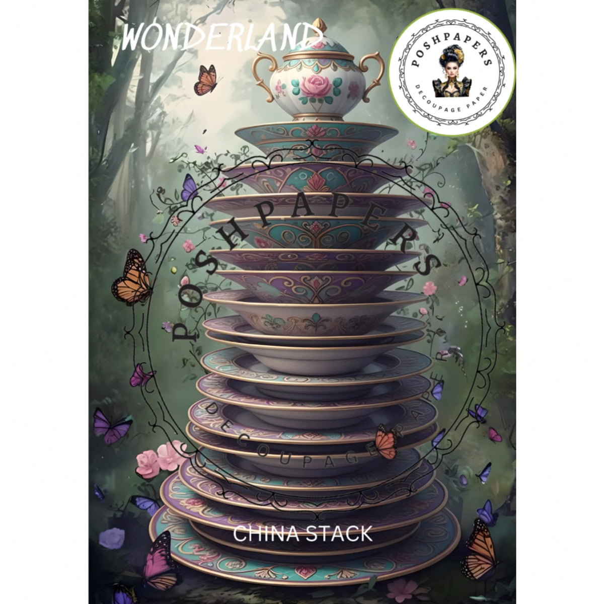 Posh Papers - China Stack 53x73 cm
