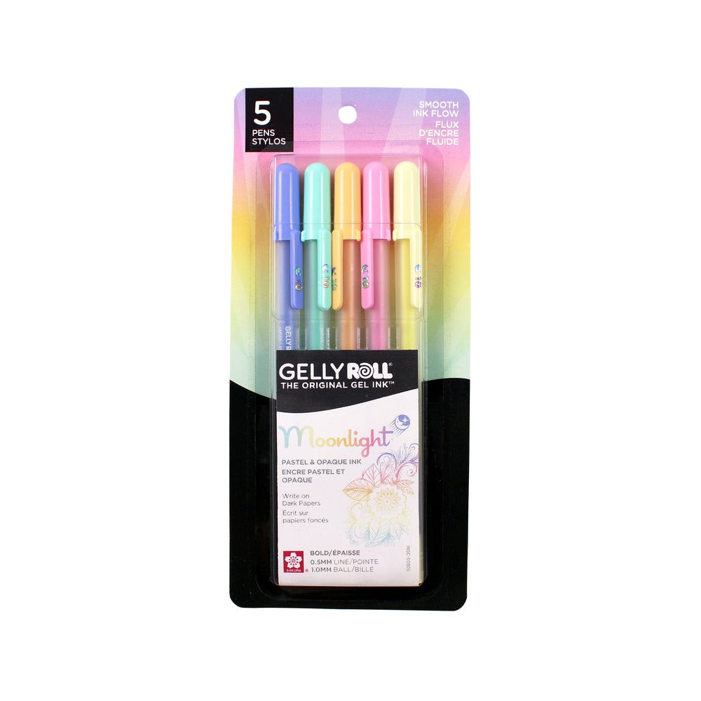 Gellyroll Moonlight Patel & Opaque Ink Bold 5 pack
