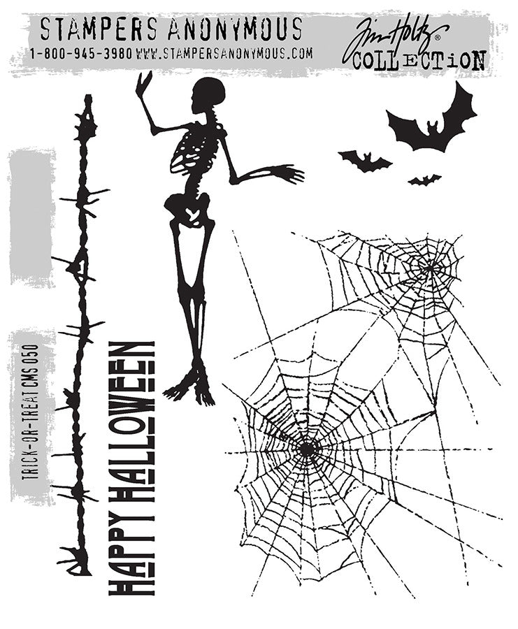 Tim Holtz & Stampers Anonymous Trick or Treat Stamps