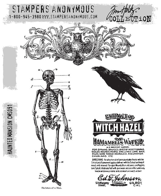 Tim Holtz & Stampers Anonymous Haunted Mansion Stamps