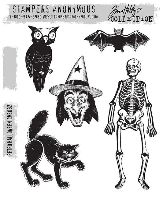 Tim Holtz & Stampers Anonymous Retro Halloween Stamps