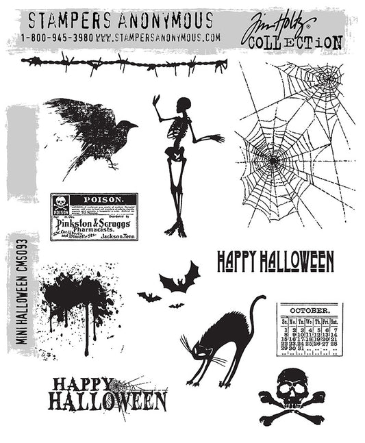 Tim Holtz & Stampers Anonymous Mini Halloween Stamps