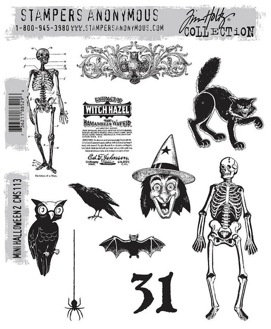 Tim Holtz & Stampers Anonymous Mini Halloween 2 Stamps