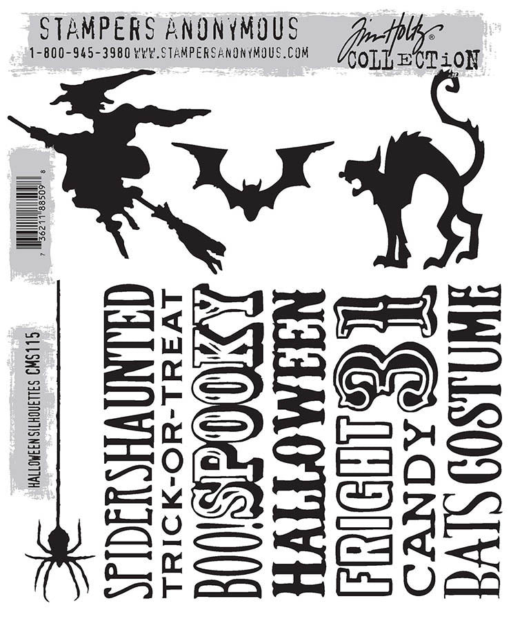 Tim Holtz & Stampers Anonymous Halloween Silhouettes Stamps