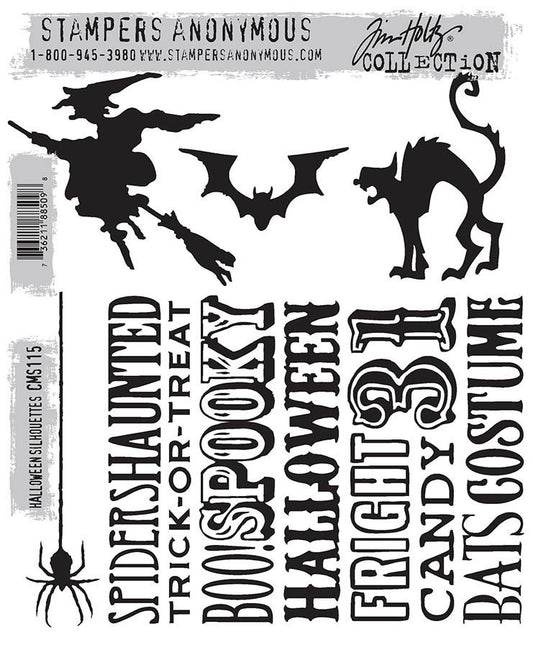 Tim Holtz & Stampers Anonymous Halloween Silhouettes Stamps