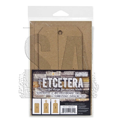 Tim Holtz & Stampers Anonymous #8 Thickboard Tag Tombstone