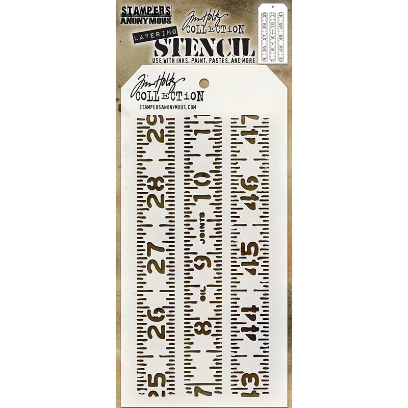 Stampers Anonymous & Tim Holtz : Layering Stencils - Measured