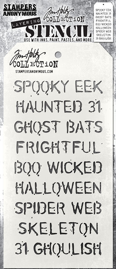 Tim Holtz & Stampers Anonymous Halloween Stencil