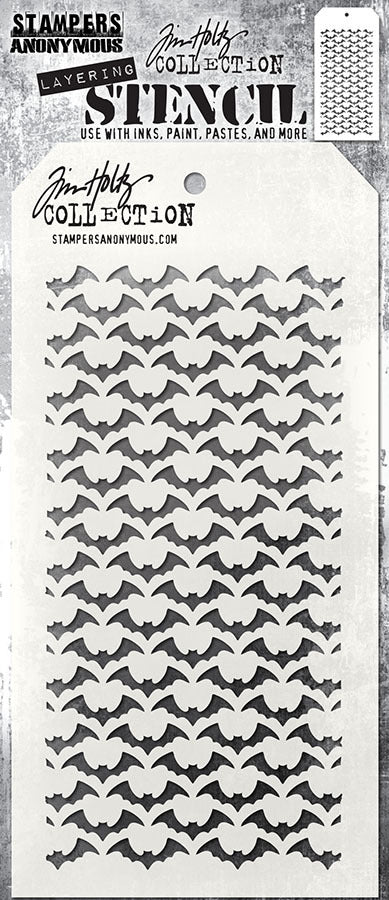 Tim Holtz & Stampers Anonymous Batground Stencil