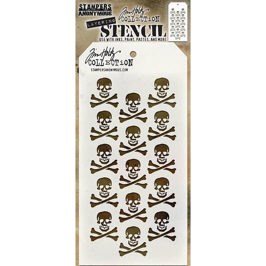 Tim Holtz & Stampers Anonymous Crossbones Stencil
