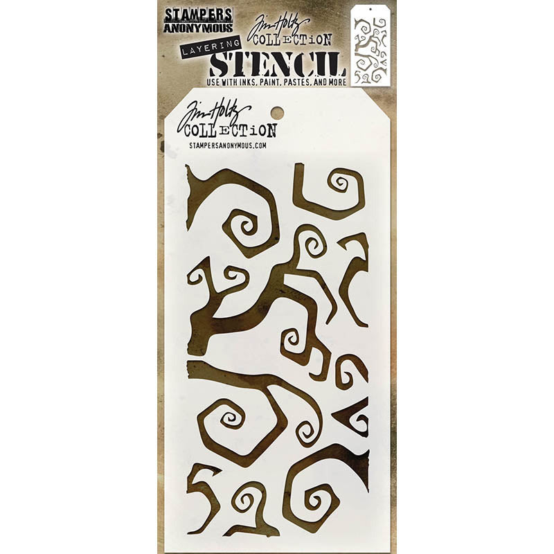Stampers Anonymous & Tim Holtz : Layering Stencils - Twisted