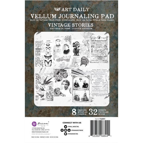 Finnabair - Art Daily - Vellum Journaling Paper - Vintage Stories