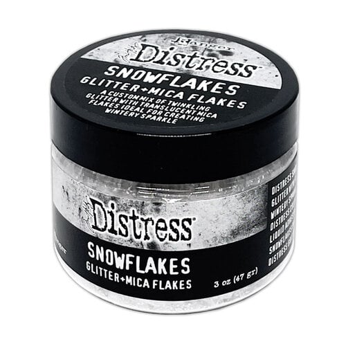 Tim Holtz & Ranger Distress - Glitter + Mica Flakes - Snowflakes 3 oz
