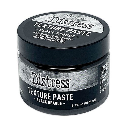 Distress Texture Paste Black Opague