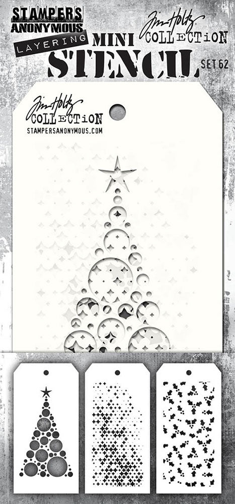 Tim Holtz Stencil Mini Stencil  Layering #62