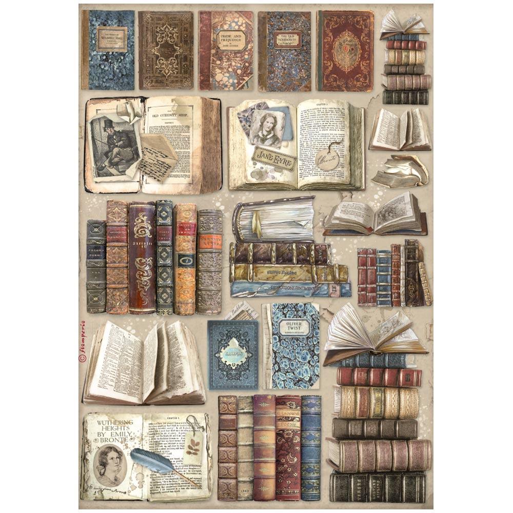 Stamperia - Vintage Library Collection