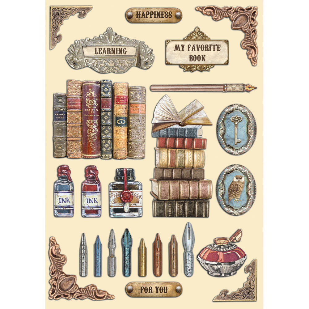 Stamperia - Vintage Library Collection