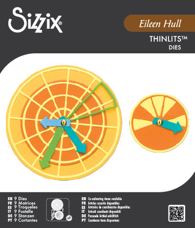 Sizzix Thinlit Dies Eileen Hull Rainbow Wheels 9 pk