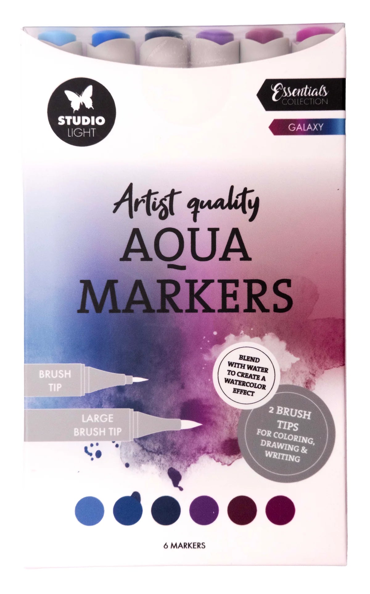 Studio Light - Aqua Markers - Galaxy 6pcs