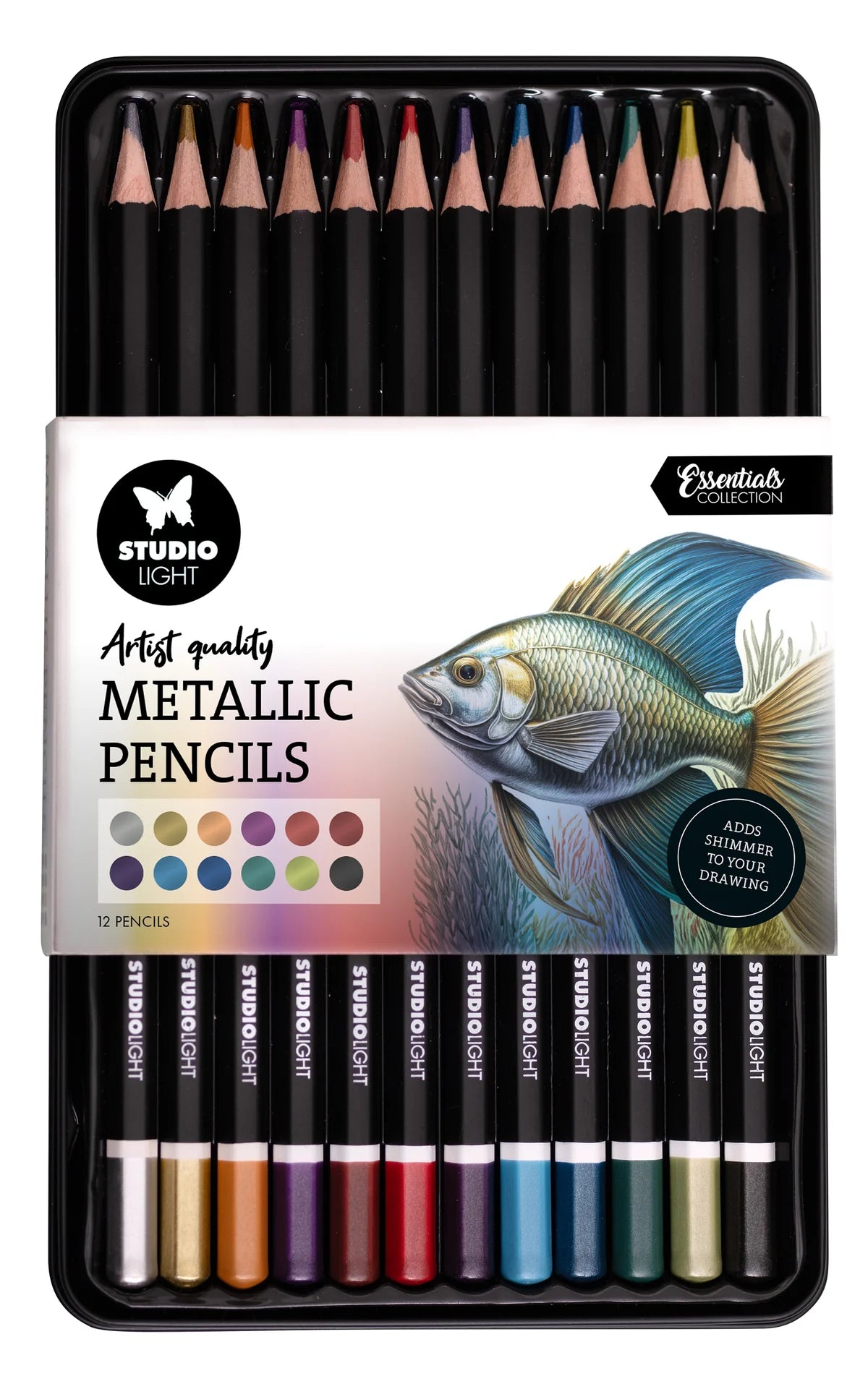 Studio Light - Metallic Pencils Essential 12 pieces