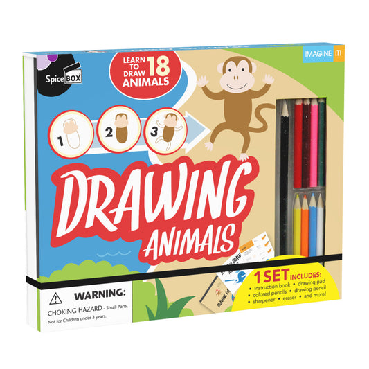 Spicebox Drawing Animals Kit