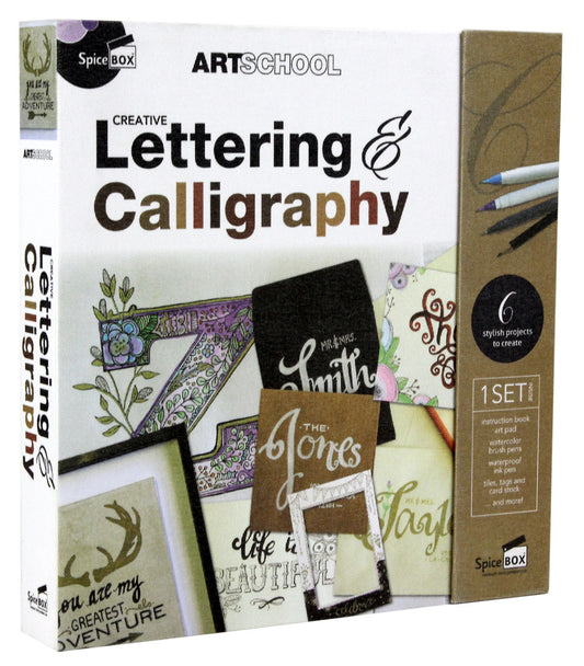 Spicebox Art School Lettering & Calligraphy Kit