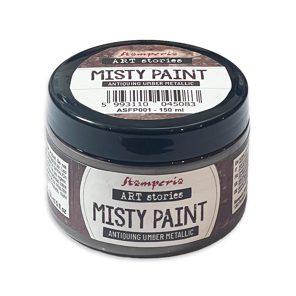 Stamperia - Art Stories Misty Paint - Metallic - Antiquing Umber 150ml
