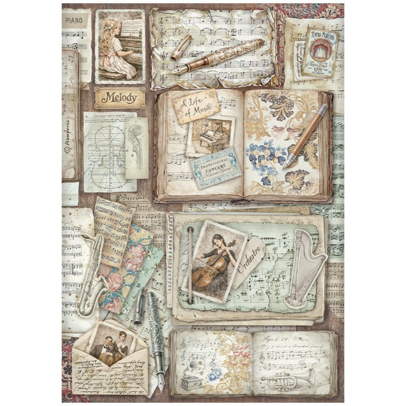 Stamperia A4 Rice Paper Collection 6 papers
