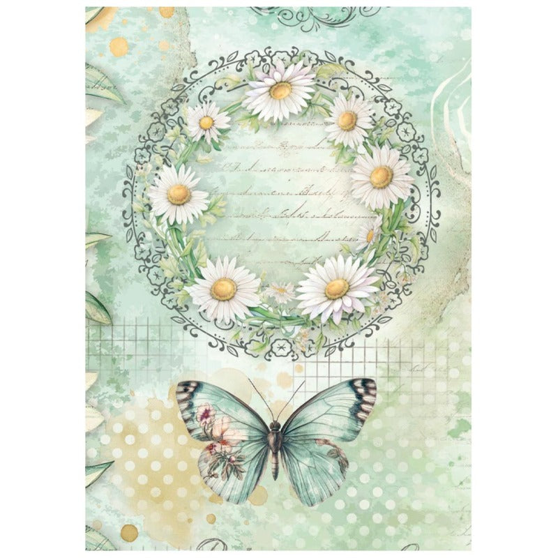 Stamperia - A6 Mini Rice Paper - Daisy Art