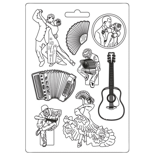 Stamperia Soft Mould  Desire Elements