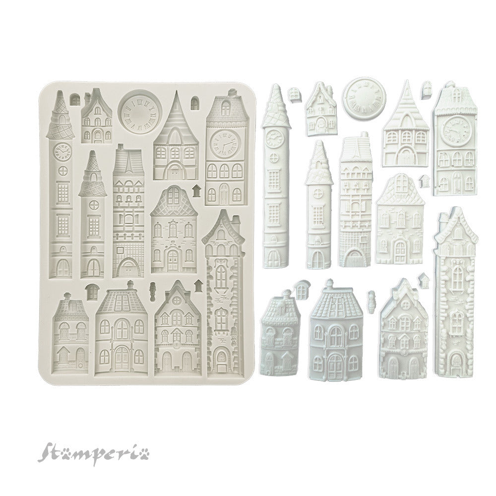 Stamperia - Gearing Up of Christmas - Silicon Mould a5