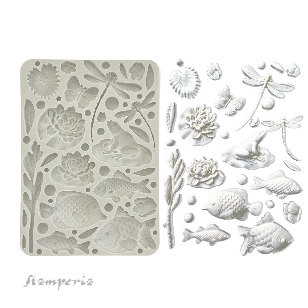Stampiera - Forest - Fish & Dragonfly Mould