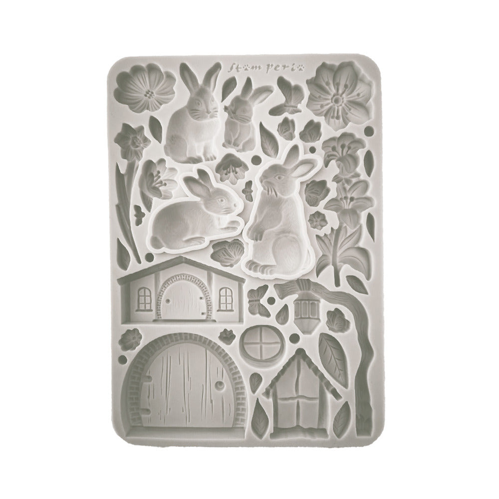 Stamperia - Rabbit and Flowers Mould