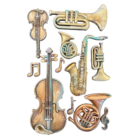 Stamperia A5 Silicone Mould Musical Instruments