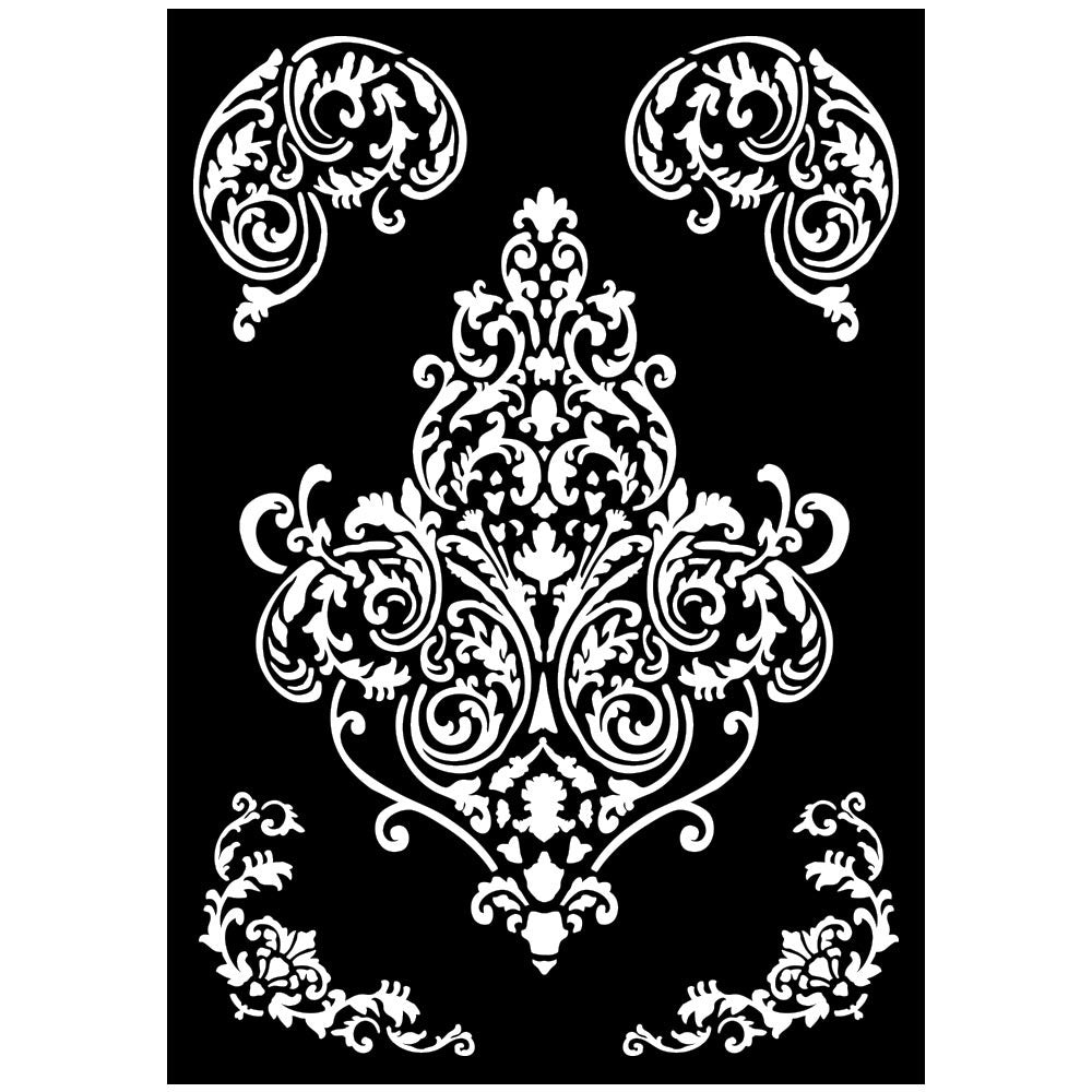 Stamperia - Art Stories - A3 Stencil - Frieze and Corners
