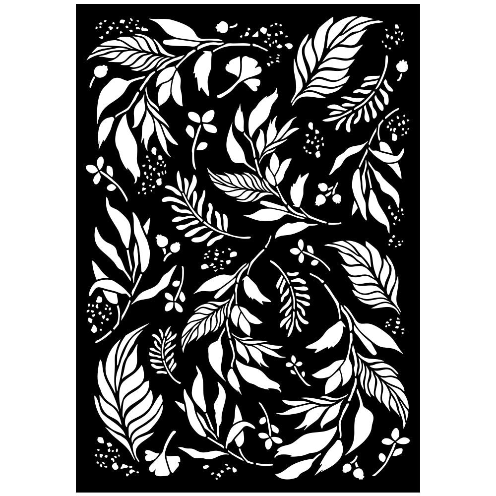 Stamperia- Art Stories - A3 Media Stencil - Leaves